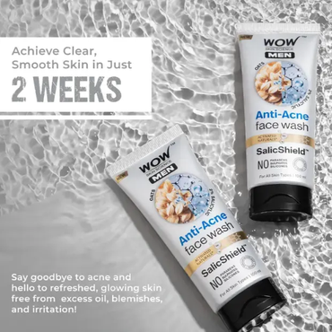 WOW Oat Extract + Salicylic Acid Anti-Acne Face Wash | Gel Cleanser