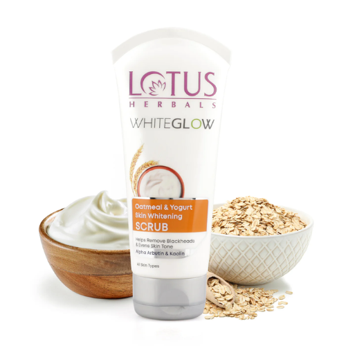Lotus WhiteGlow Skin Brightening Oatmeal & Yogurt Scrub