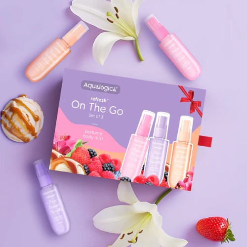 Aqualogica Refresh+ On The Go - Set of 3 Perfume Body Mist