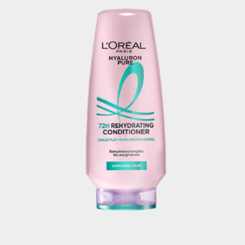 L’Oréal Paris Hyaluron Pure 72H Rehydrating Conditioner – Intense Hydration for Up to 72 Hours