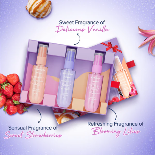 Aqualogica Refresh+ On The Go - Set of 3 Perfume Body Mist
