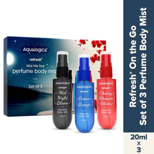 Aqualogica Refresh+ Mist Me Not Set of 3 Perfume Body Mist