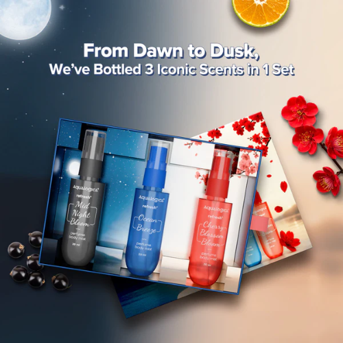 Aqualogica Refresh+ Mist Me Not Set of 3 Perfume Body Mist