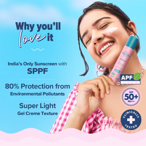 Aqualogica Radiance+ Dewy Sunscreen with Watermelon & Niacinamide with SPF 50 & PA++++ - 50g(Pack of 2)