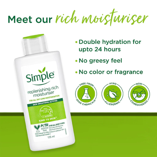 Simple Replenishing Rich Moisturiser 125ml