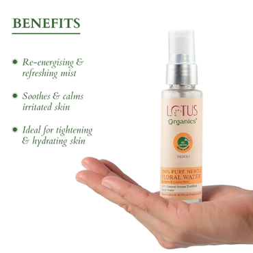 Lotus Organics+ Pure Neroli Floral Water | Organic Face Mist
