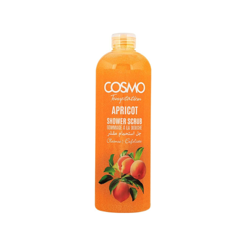 Cosmo Designs Temptation Apricot Shower Scrub 1000ml | Deep Cleansing & Exfoliating Body Scrub