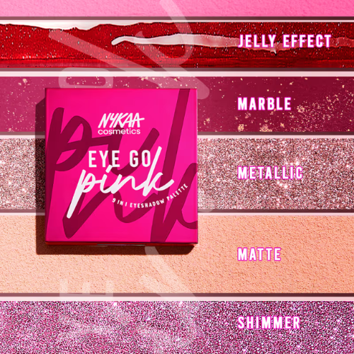 Nykaa Cosmetics Eye Go Pink 9 in 1 Highly Blendable Eyeshadow Palette (9g)