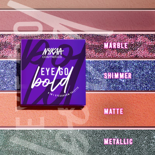 Nykaa Cosmetics Eye Go Bold 9 in 1 Highly Blendable Eyeshadow Palette (9g)