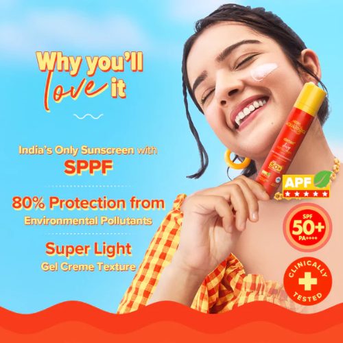 Aqualogica Detan+ Dewy Sunscreen SPF 50+ PA++++ with Cherry Tomato & HA - 50 g (Pack of 2)