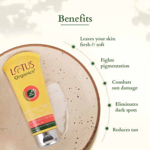 Lotus Organics+ Brightening De-Tan Face Scrub