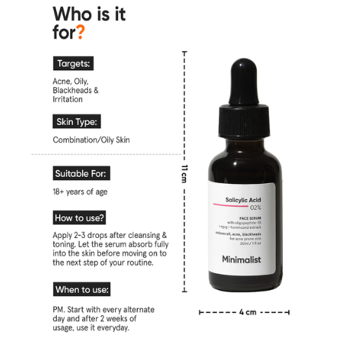 Minimalist Salicylic Acid 2% Face Serum 30ml