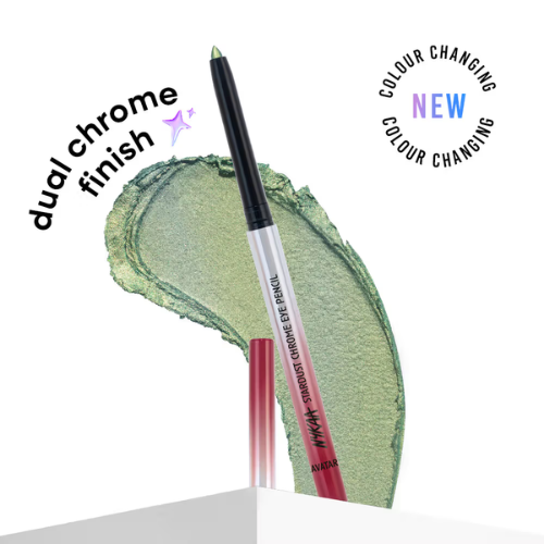 Nykaa Stardust Holographic Long Lasting Waterproof Smudgeproof Chrome Pencil Eyeliner - Avatar