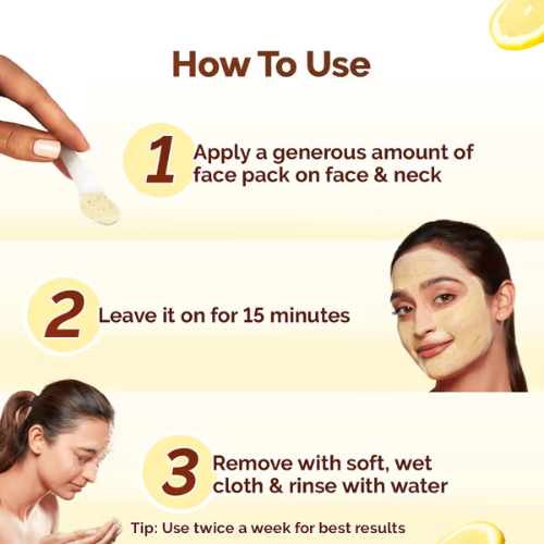 Mama Earth Vitamin C Daily Glow Face Pack with Vitamin C & Turmeric for Illuminating Skin - 100 g