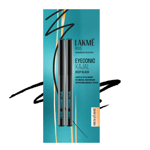 Lakmē 9 to 5 Eyeconic Kajal Twin Pack - Long-Wear Eye Makeup