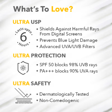 Nykaa SKINRX Ultra Defence Oil-Free Sunscreen for Lightweight, Non-Greasy, No White Cast (50gm)