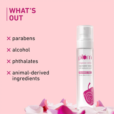 Plum Bulgarian Valley Rose Water Toner for Tighter Pores 100ml