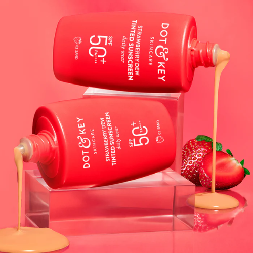 Dot & Key Strawberry Dew Tinted Sunscreen Sand, Pack of 2 100g