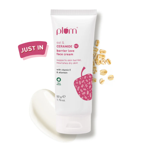 Plum Oat & 1% Ceramide Face Cream for Dry Skin 50g