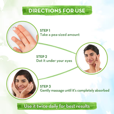 Mama Earth Vitamin C Daily Glow Under Eye Cream with Vitamin C & Turmeric for Dark Circle Reduction - 20 g