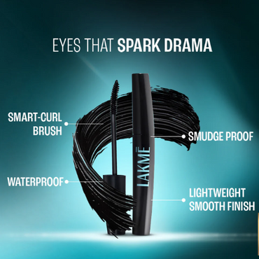 Lakmē 9 to 5 Eyeconic Curling Mascara Black - Long-Wear Mascara