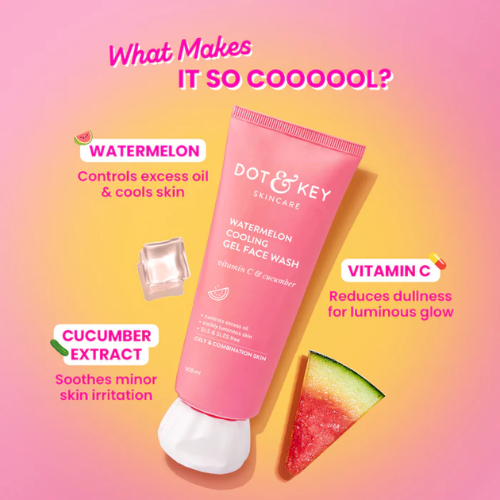 Dot & Key Watermelon Gel Face Wash(100g), Pack of 2