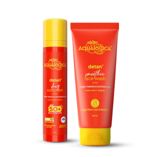 Aqualogica Detan+ Brighter Skin Combo
