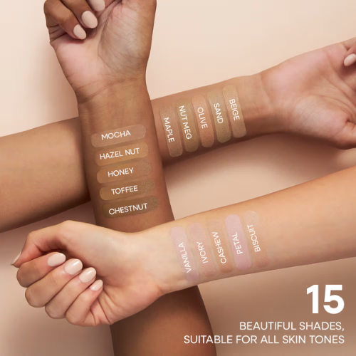 Nykaa All Day Matte Long Wear Liquid Foundation For Normal To Combination Skin - Hazelnut 12(30ml)
