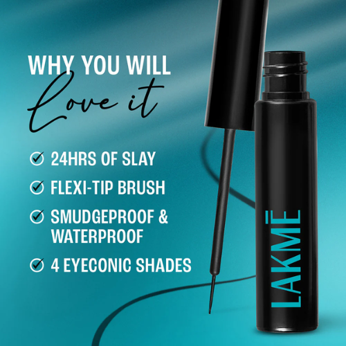 Lakmē 9 to 5 Eyeconic Liquid Eyeliner - Long-Wear Eye Makeup
