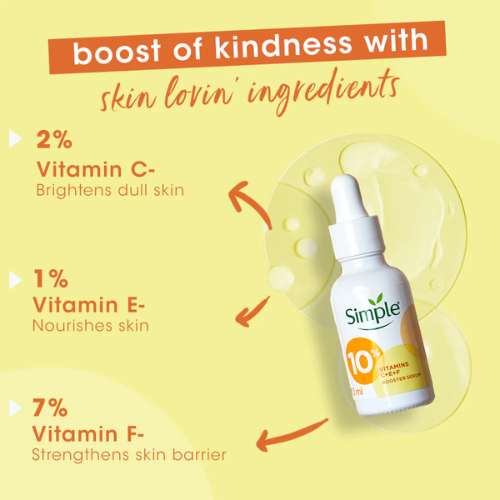 Simple 10% Vitamin C+E+F Booster Serum - 15ml