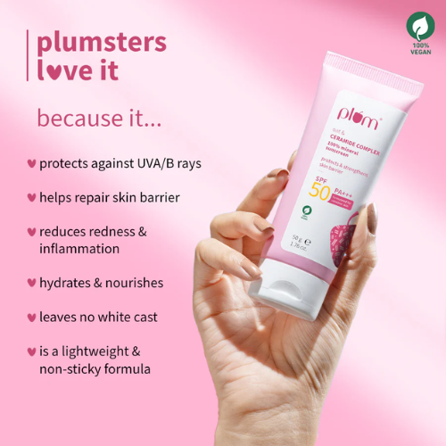 Plum Oat & Ceramide Complex 100% Mineral Sunscreen 50g