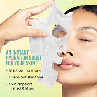 Nykaa Lemon + Honey Sheet Mask For Glowing & Clear Skin - Formulated In Korea - For All Skin Types (20ml)