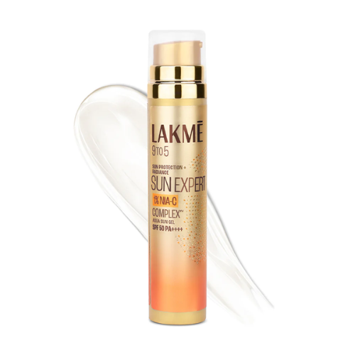Lakmé 1% Niacinamide & Vitamin C Water-Light Sunscreen Gel – SPF 50 PA++++ for Oily Skin | 56 g
