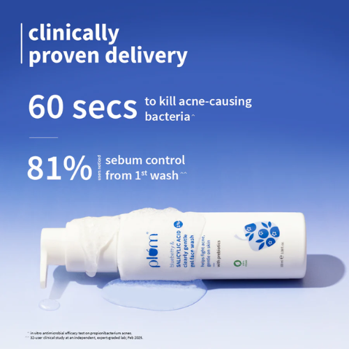 Plum 1% Salicylic Acid Clearly Gentle Gel Face Wash 100ml