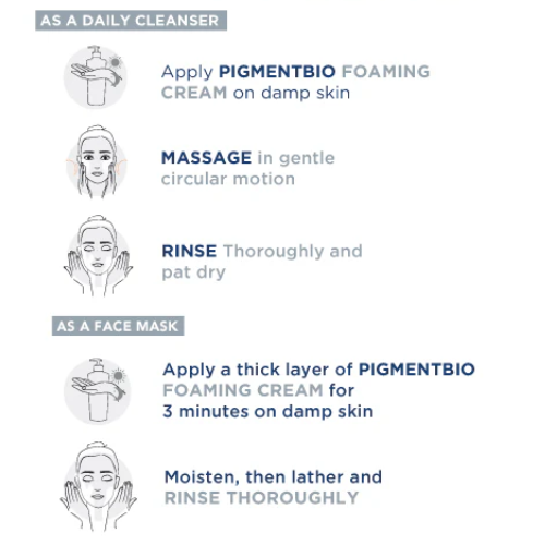 Bioderma Pigmentbio Foaming Cream | Brightening Exfoliating Cleanser for Dark Spots
