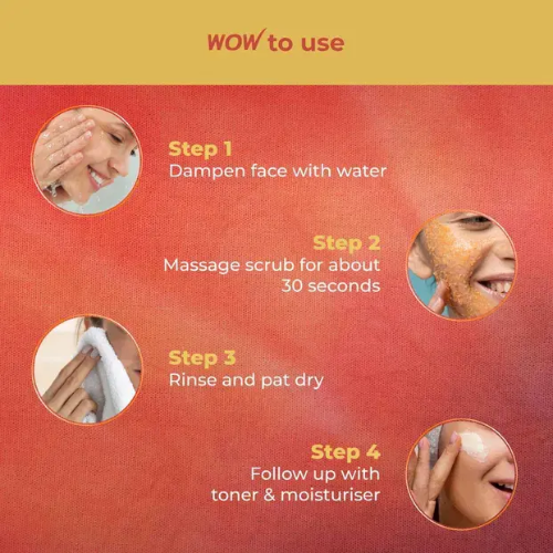 WOW Papaya & Hyaluronic Acid Face Scrub | 100 ml