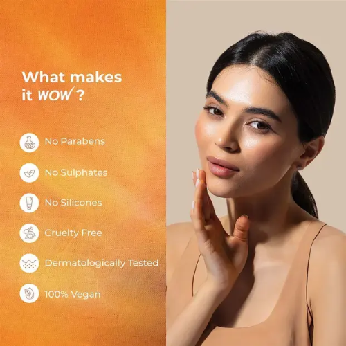 WOW Vitamin C + Hyaluronic Acid Brightening Face Scrub | 100 ml