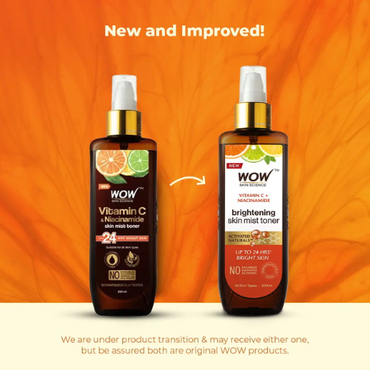 WOW Vitamin C & Niacinamide Brightening Skin Mist Toner | 200 ml