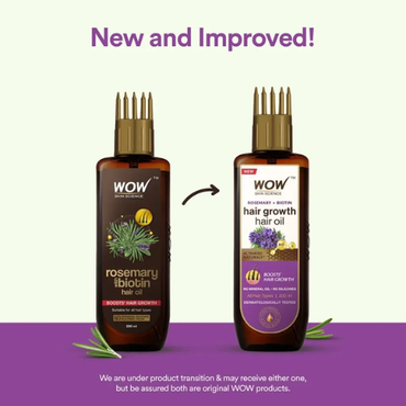 WOW Rosemary Hair Growth Oil To Control Hair Fall | 200 ml