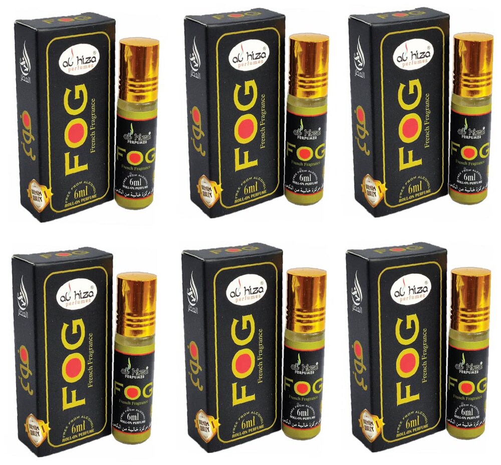 F&G French Fragrance Attar - 6ml Roll-On | Elegant & Long-Lasting Perfume Oil (Pack of 6)