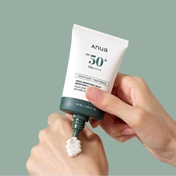 Anua Heartleaf Silky Moisture Sun Cream SPF 50+ PA++++ – 50 mL + 10 mL