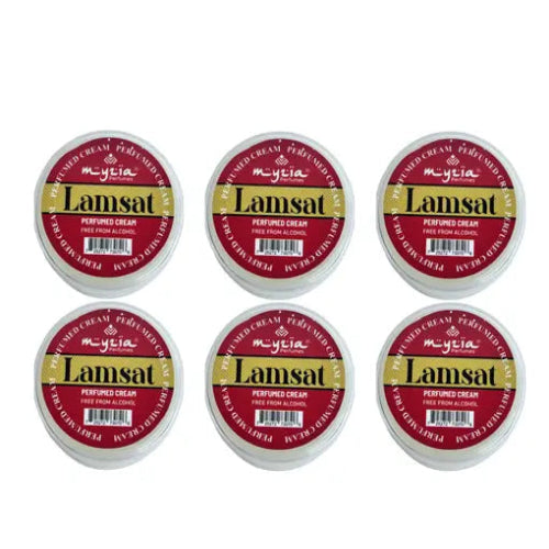 Myzia Lamsat Perfumed Body Cream – 10g | Soft Touch Fragrance (Pack of 6)