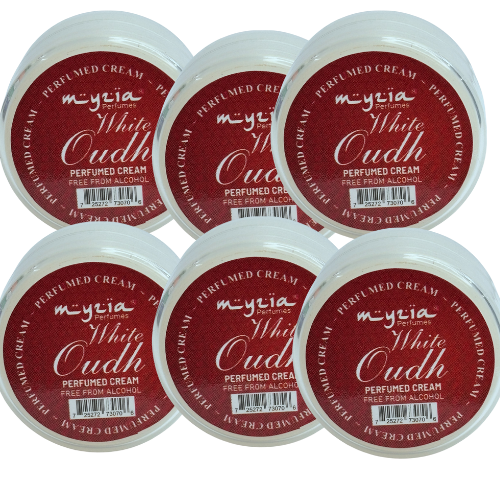 MyZia White Oudh – 10g Perfumed Cream (Pack of 6)