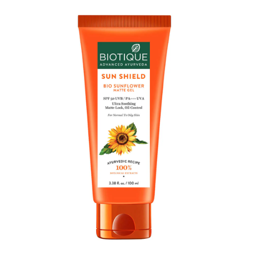 Biotique Sun Shield Sunflower Matte Gel SPF 50 UVB
