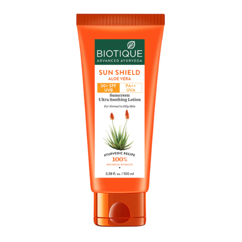 Biotique Sun Shield Aloe Vera SPF 30+  Sunscreen Lotion