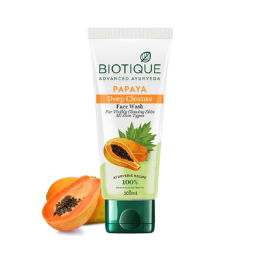 Biotique Papaya Deep Cleanse Face Wash | Oil Control Cleanser