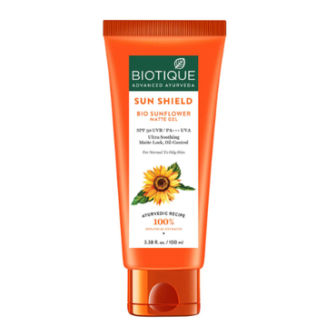 Biotique Sun Shield Sunflower Matte Gel SPF 50 UVB
