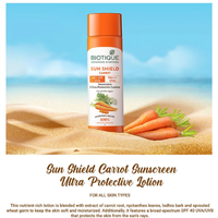 Biotique Sun Shield Carrot SPF 40+ Sunscreen Lotion