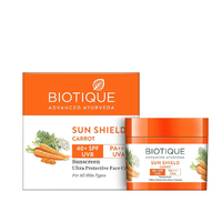 Biotique Sun Shield Carrot SPF 40+ Sunscreen 50g