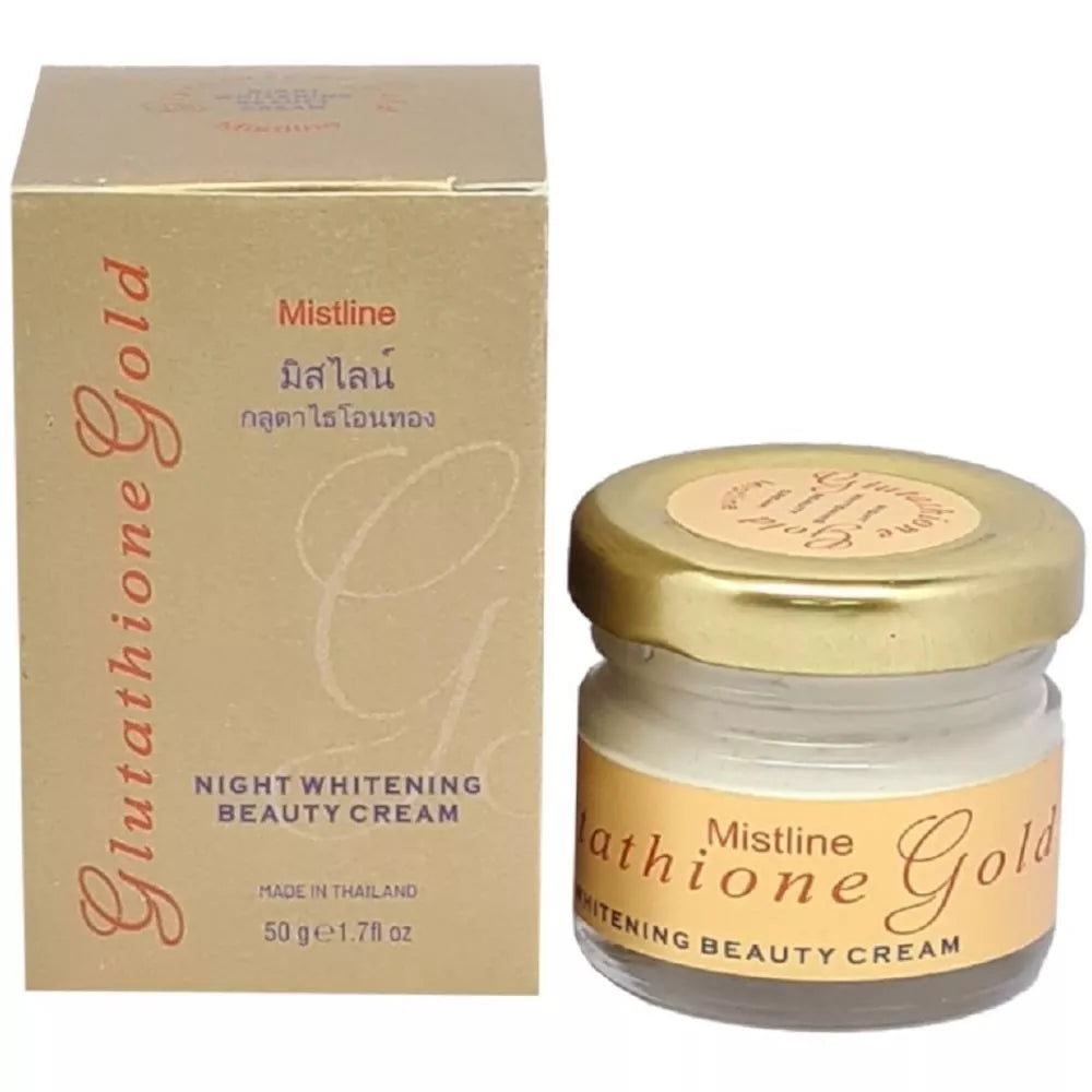 Mistine Glutathione Gold Night Whitening Beauty Cream (50g) | Skin Brightening & Anti-Aging